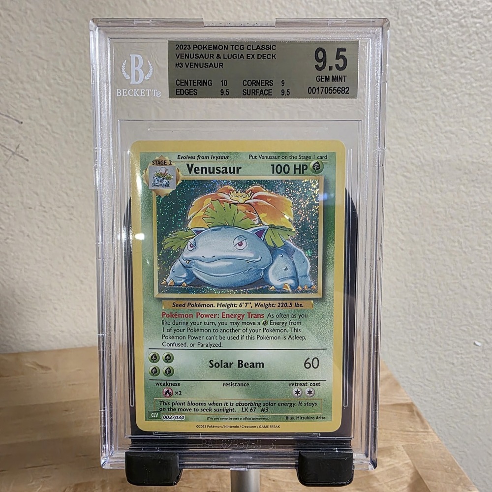 Pokemon Trading Card Game Classic Venusaur CLV 003/034 BGS 9.5 Holo 2023